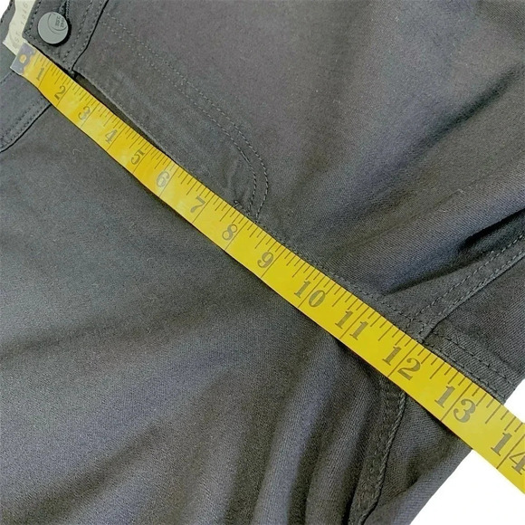 C Est 1946 Classic Black Denim Jeans Size 14 Straight Leg High Waist Stretch W35 - Picture 14 of 16